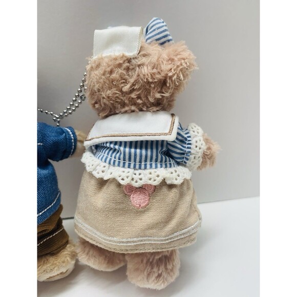 Tokyo Disney Sea Duffy & ShellieMay Plush Mascot Keychain Badge Japan 5.5in Rare - Picture 6 of 14